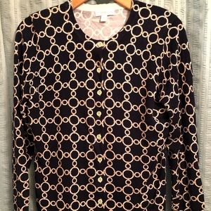 NEW Charter Club Medium Navy Cardigan